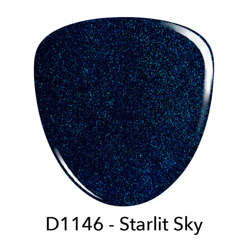 D1146 Starlit Sky Blue Shimmer Dip Powder