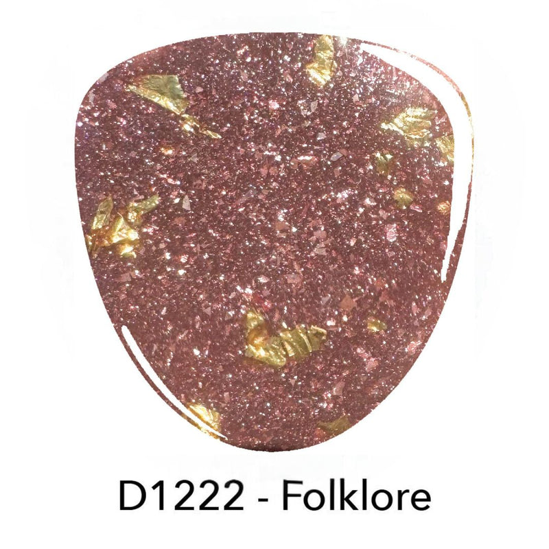 D1222 Folklore Brown Flake Dip Powder