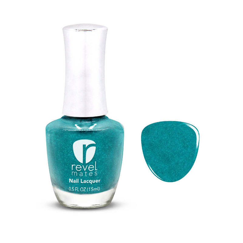 P796 Cactus Collection Teal Glitter Nail Polish