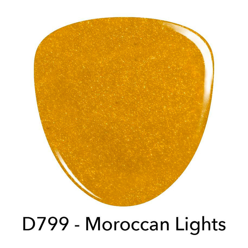 G799 Moroccan Lights Gold Glitter Gel Polish