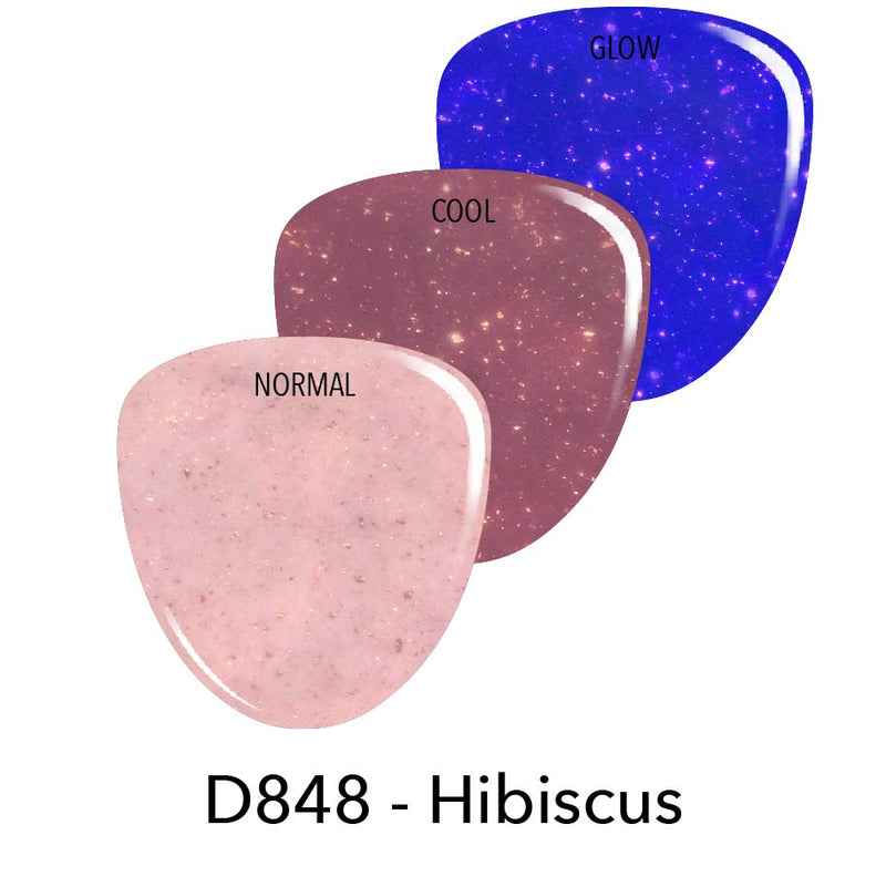 D848 Hibiscus Pink Flake Dip Powder