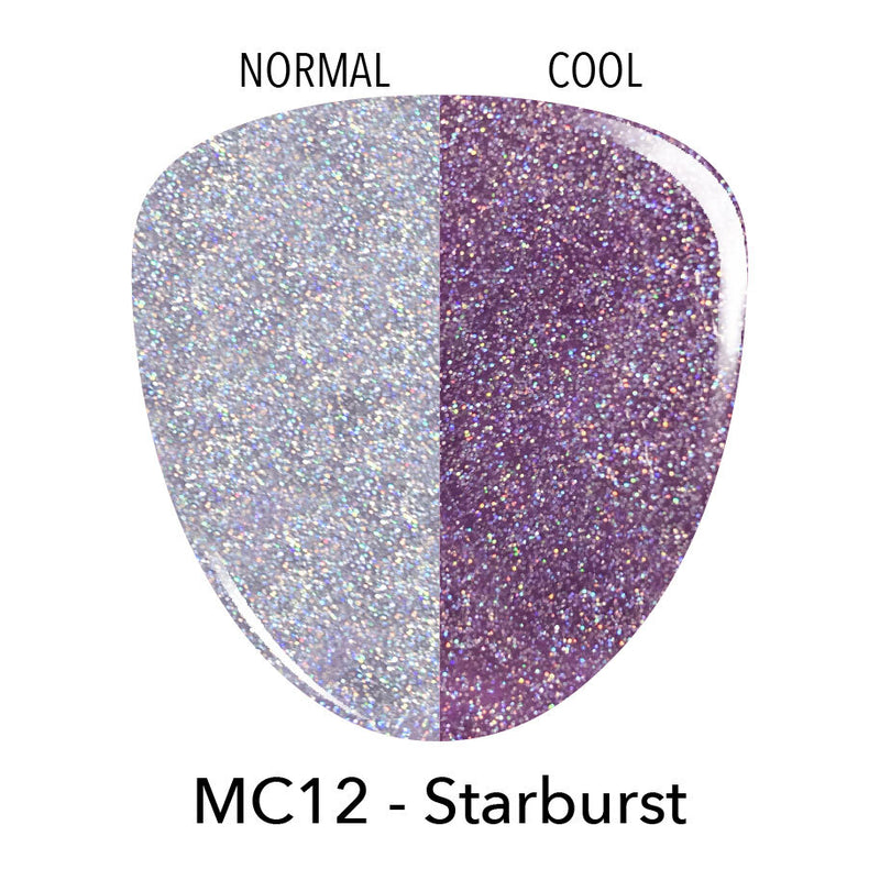 MC12 Starburst Silver Glitter Dip Powder