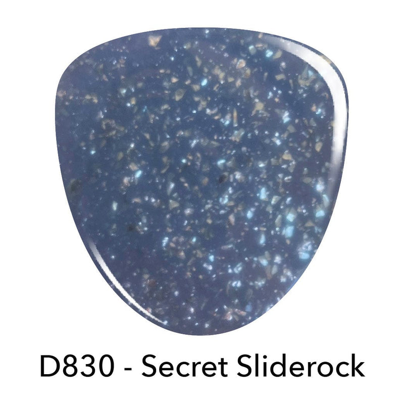 Combo Sets D830 Secret Sliderock Blue Flake Polish + Dip Powder Set