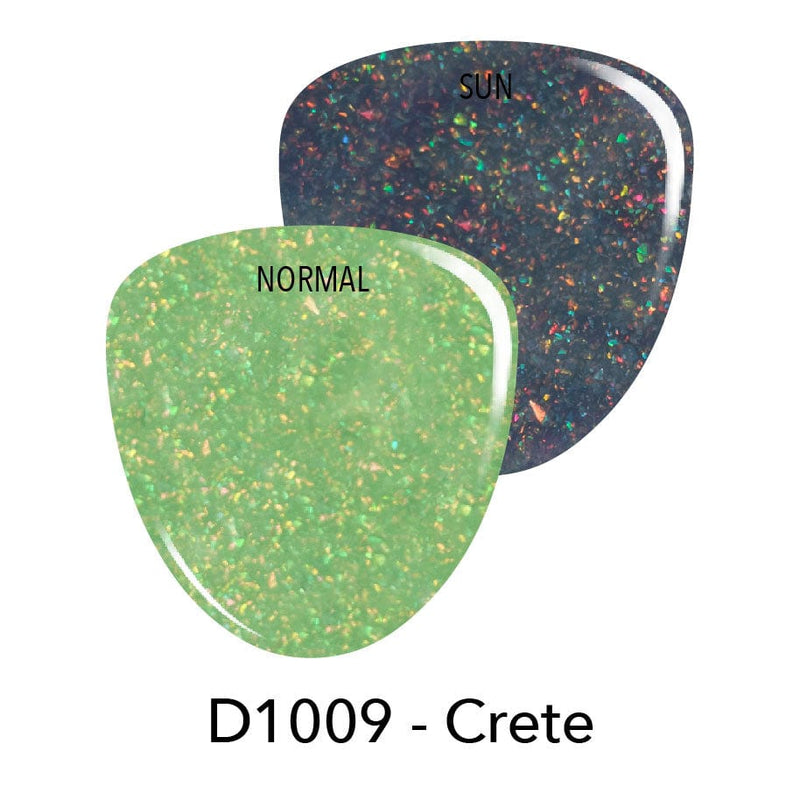 Dip Powder D1009 Crete Green Sun Changing Dip Powder