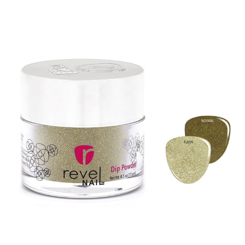 Dip Powder D1092 Gilded Opulence Gold Glitter Dip Powder