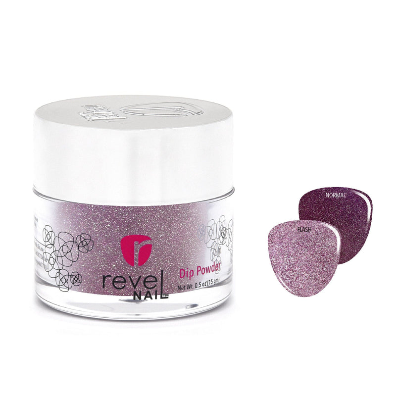 Dip Powder D1094 Rosy Radiance Pink Glitter Dip Powder