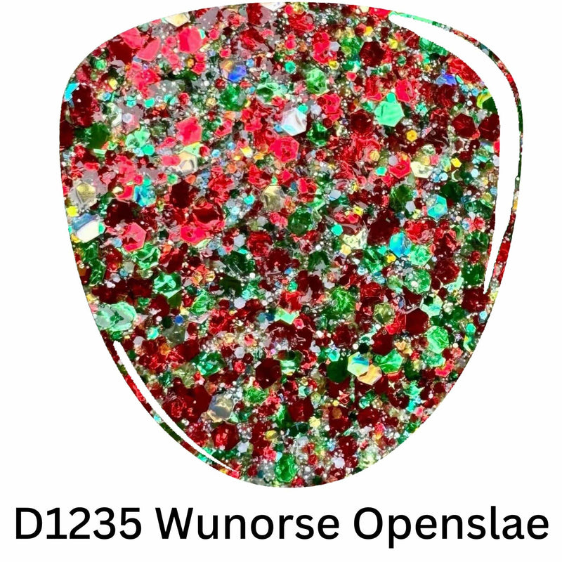 Dip Powder D1235 Wunorse Openslae Holiday Dip Powder 0.5 oz jar