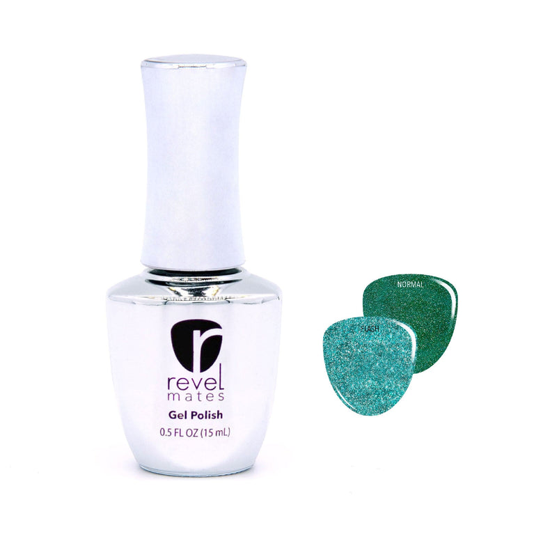 Gel Polish G1091 Emerald Enchantment Green Glitter Gel Polish