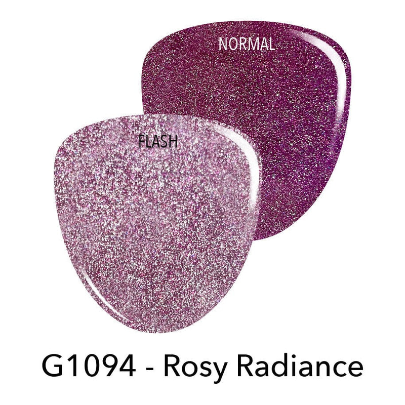 Gel Polish G1094 Rosy Radiance Pink Glitter Gel Polish