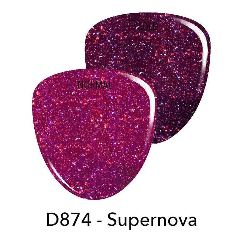 Gel Polish G874 Supernova Purple Flake Gel Polish