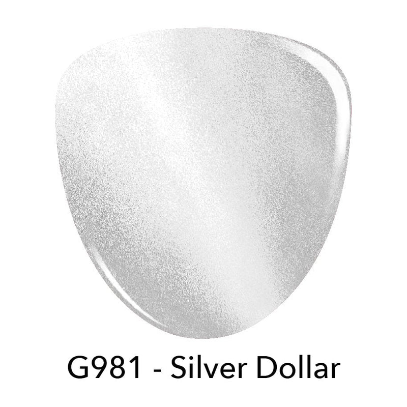 Gel Polish G981 Silver Dollar Silver Magnetic Gel Polish