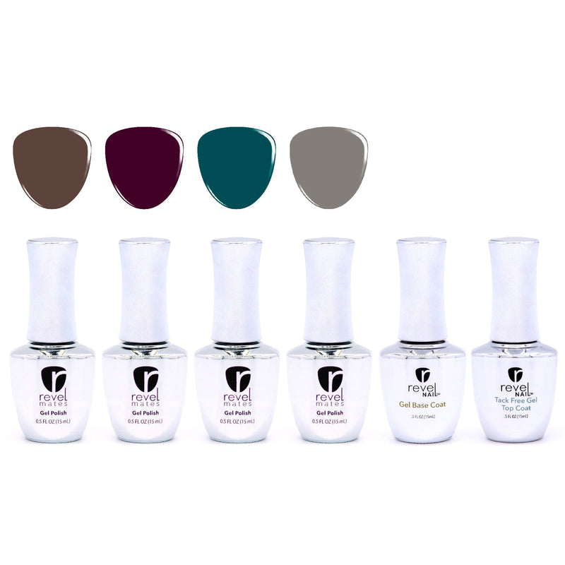 Starter Kit Cozy Comforts | Four Color Gel Polish Starter Kit Four Gel Shades + Base & Top Coat