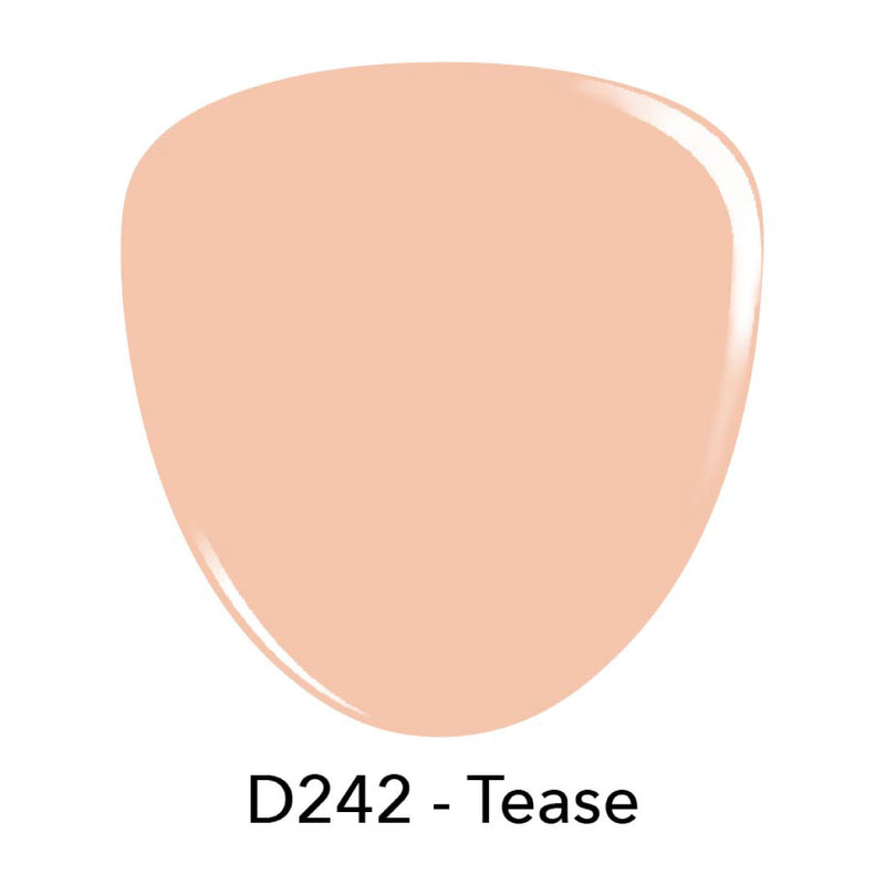 D242 Tease Peach Crème Nail Polish + Dip Powder Set