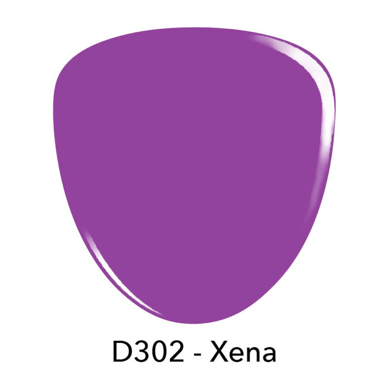 D302 Xena Purple Crème Nail Polish + Dip Powder Set
