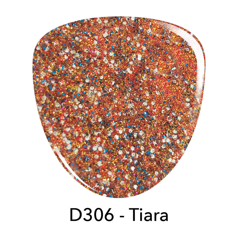 P306 Tiara Oragne Glitter Nail Polish