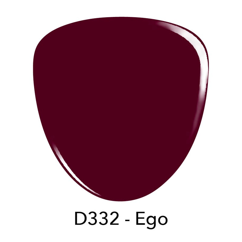 D332 Ego Red Crème Nail Polish + Dip Powder Set