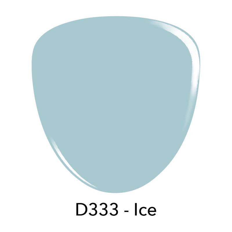 D333 Ice Blue Crème Nail Polish + Dip Powder Set