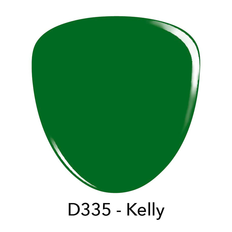 D335 Kelly Green Crème Nail Polish + Dip Powder Set
