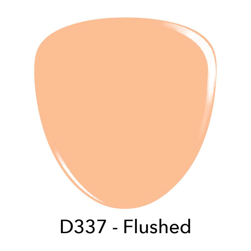 D337 Flushed Peach Crème Nail Polish + Dip Powder Set