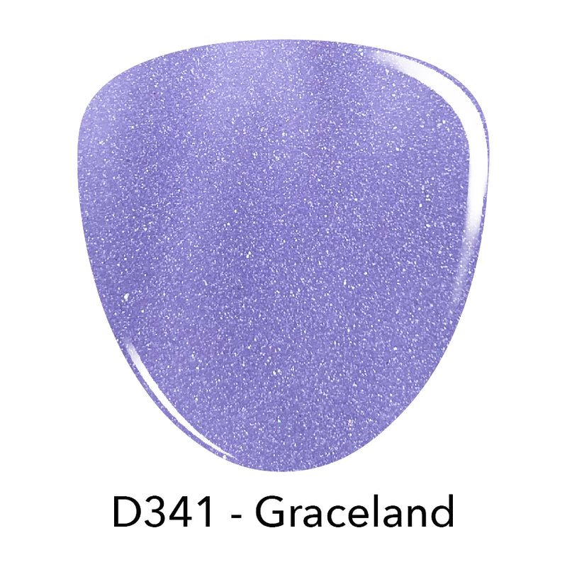 D341 Graceland Purple Shimmer Nail Polish