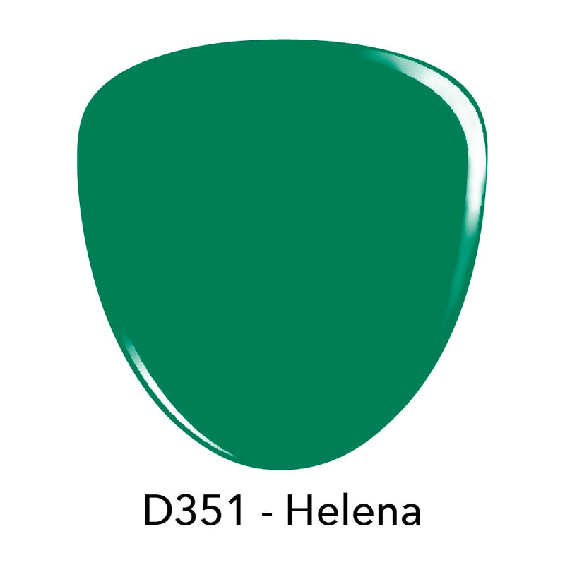 D351 Helena Green Crème Nail Polish + Dip Powder Set