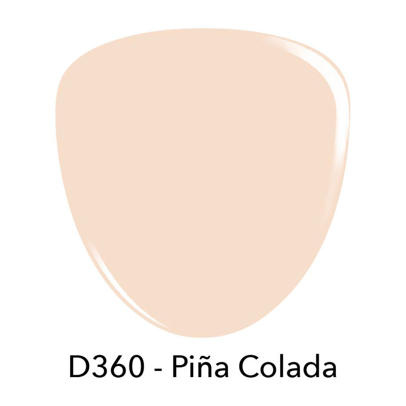 D360 Pina Coloda White Crème Nail Polish + Dip Powder Set