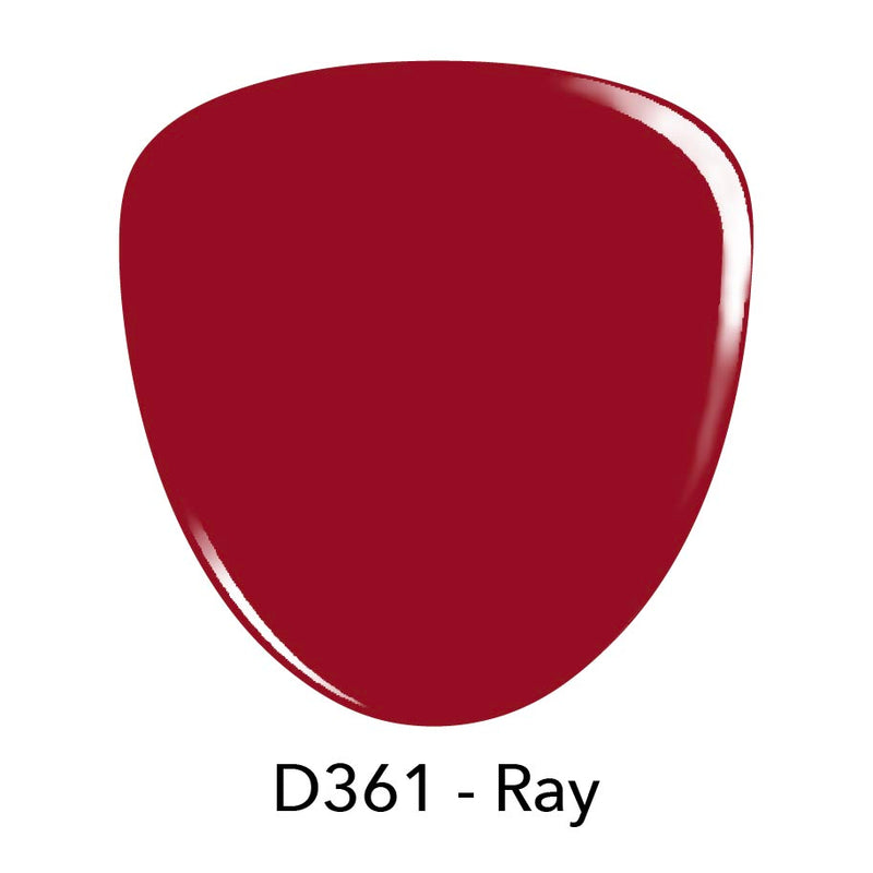 D361 Ray Red Crème Nail Polish + Dip Powder Set