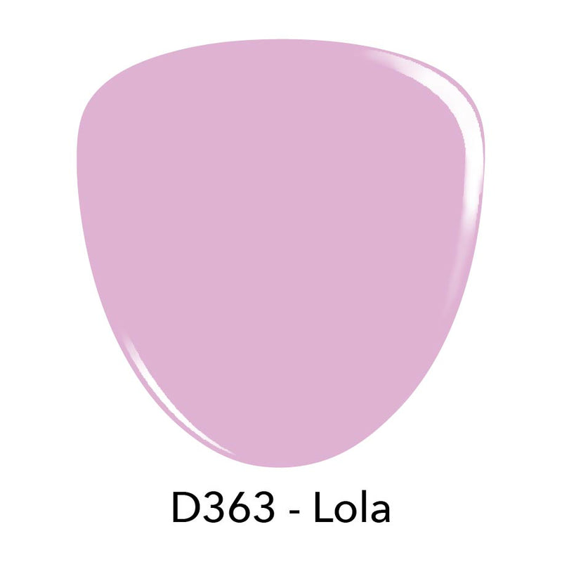 D363 Lola Purple Crème Nail Polish + Dip Powder Set
