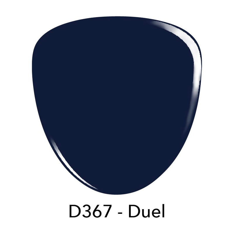 D367 Duel Blue Crème Nail Polish + Dip Powder Set