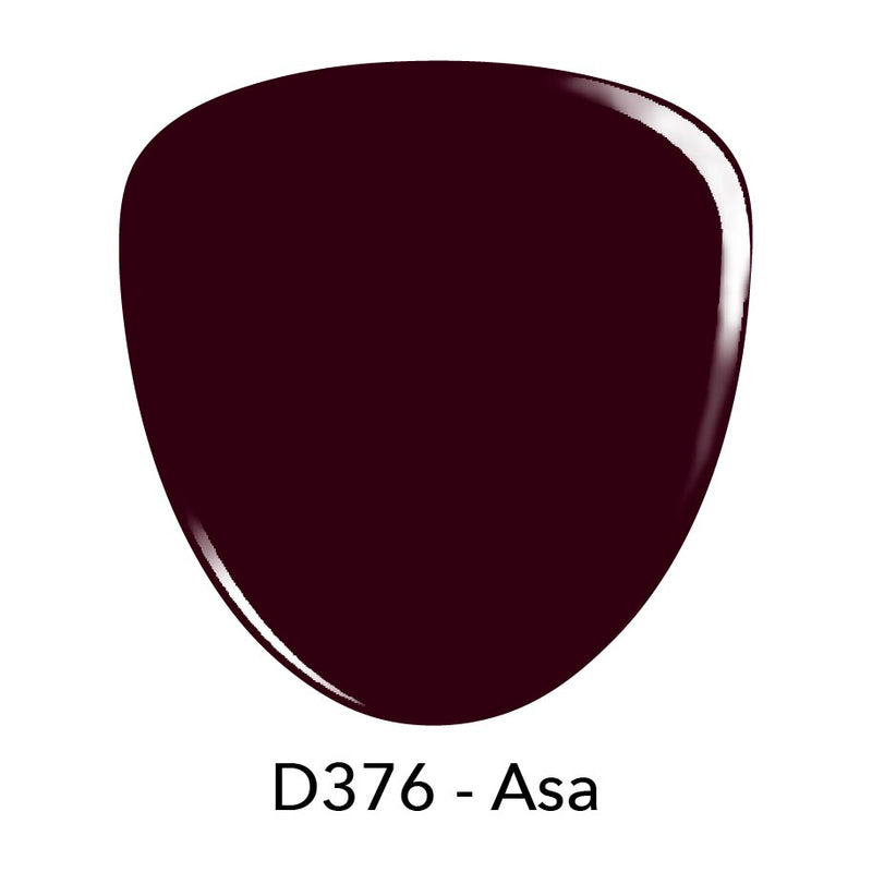 D376 Asa Purple Crème Nail Polish + Dip Powder Set