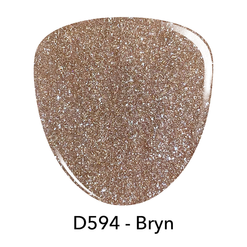 D594 Bryn Nude Shimmer Dip Powder