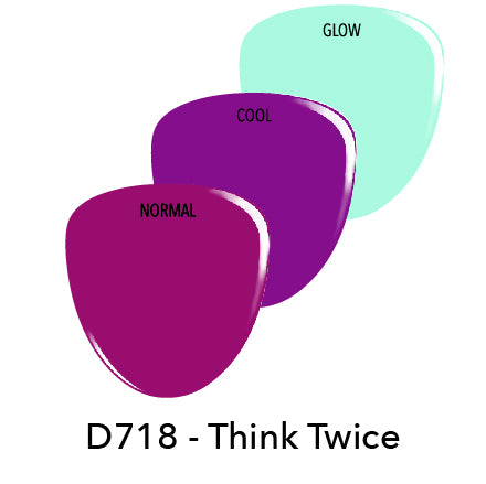 D718 Think Twice Purple Crème Dip Powder