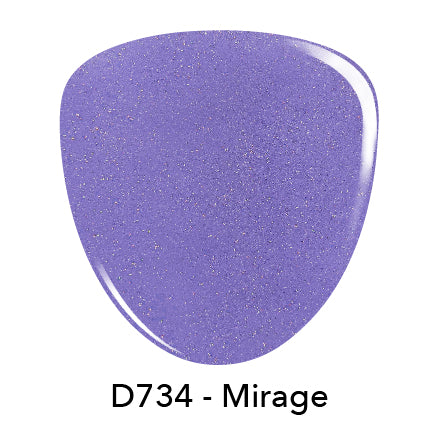 D734 Mirage Purple Shimmer Dip Powder