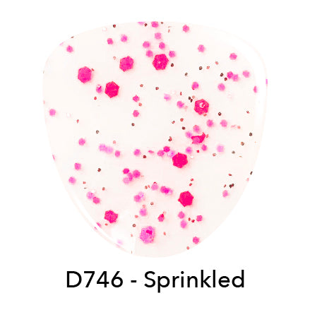 Neon Pink Matte Glitter | Splatter Nails Trends | Robins Egg Nail Design | Revel Nail Dipping Powder