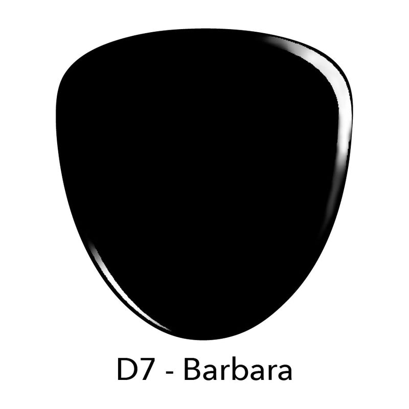 D7 Barbara Black Crème Nail Polish