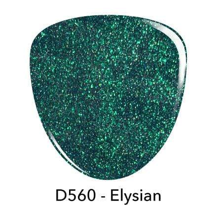 D560 Elysian Green Shimmer Dip Powder