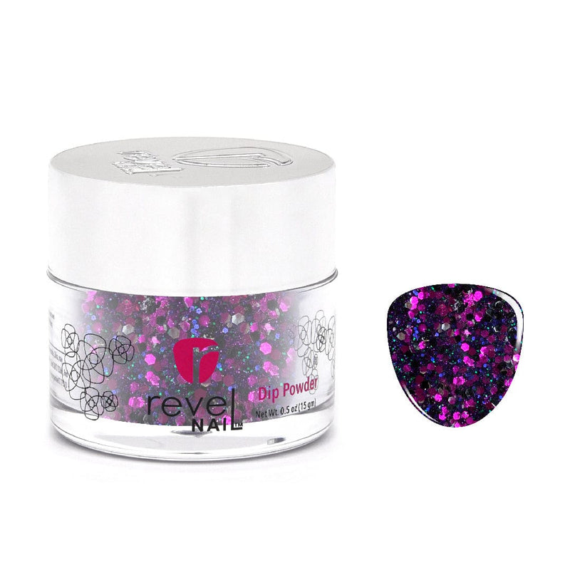 D633 Squad Ghouls Purple Glitter Dip Powder