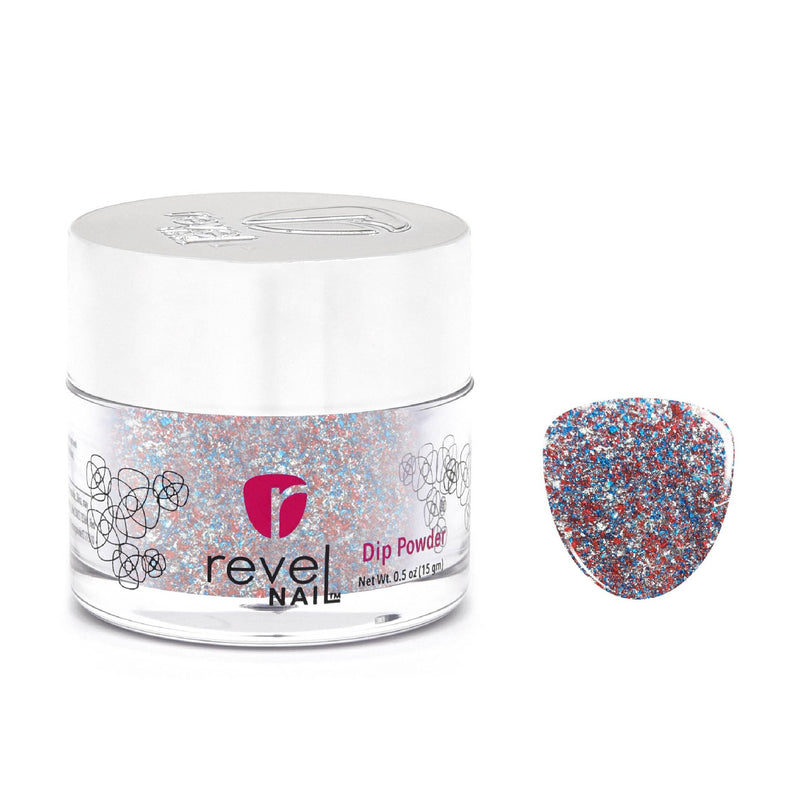 Dip Powder D712 Finale Silver Flake Dip Powder