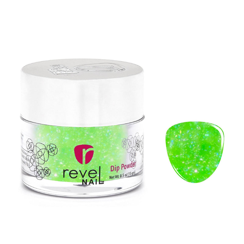 Dip Powder D810 Get Slimed Green Flake Dip Powder