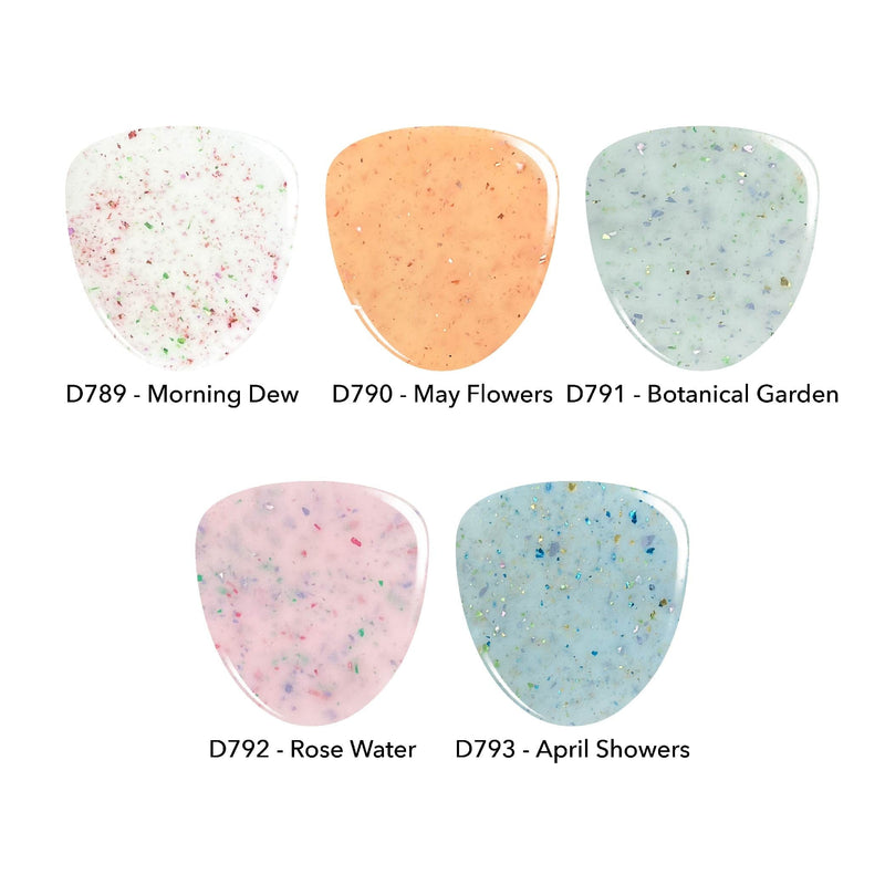 Dip Powder Sets and Collections Spring Fever | Pastel Speckled Flake Gel Polish Set