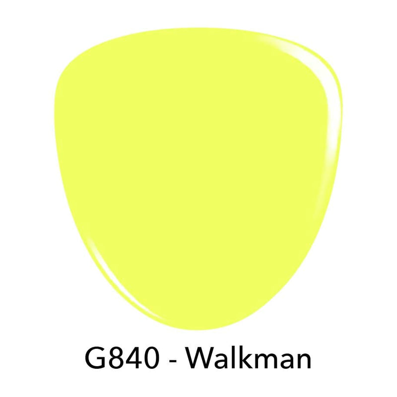 Gel Polish G840 Walkman Yellow Creme Gel Polish