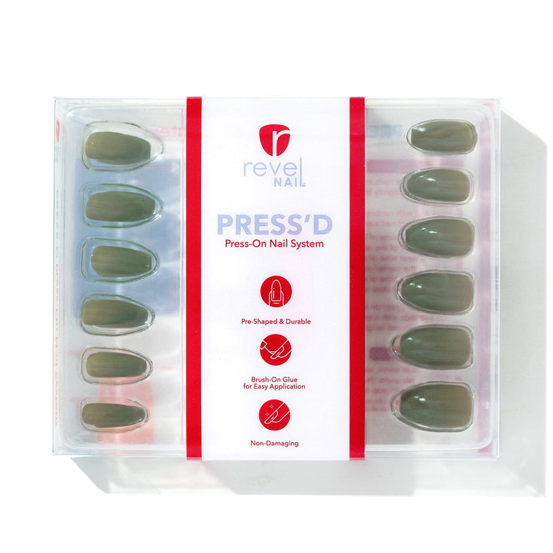 Press Ons Thyme after thyme | Gloss Medium Coffin Press-On Nails