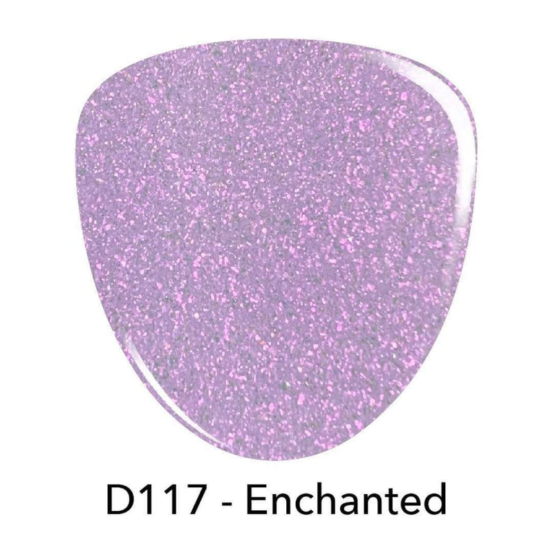 D117 Enchanted Purple Glitter Dip Powder