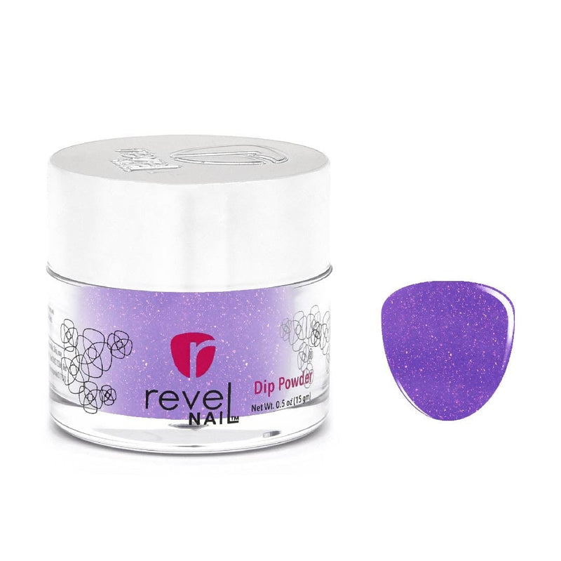 D120 Sassy Purple Glitter Dip Powder
