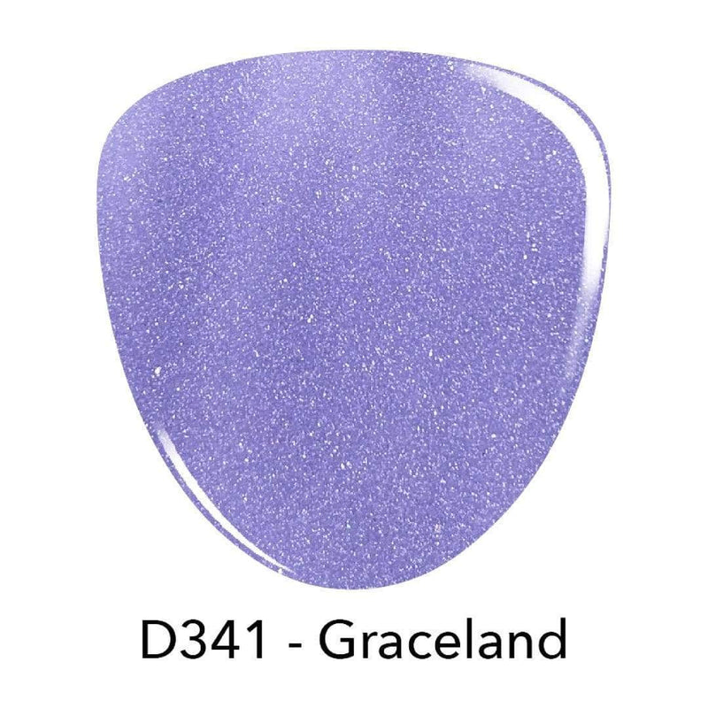 D341 Graceland Blue Shimmer Dip Powder
