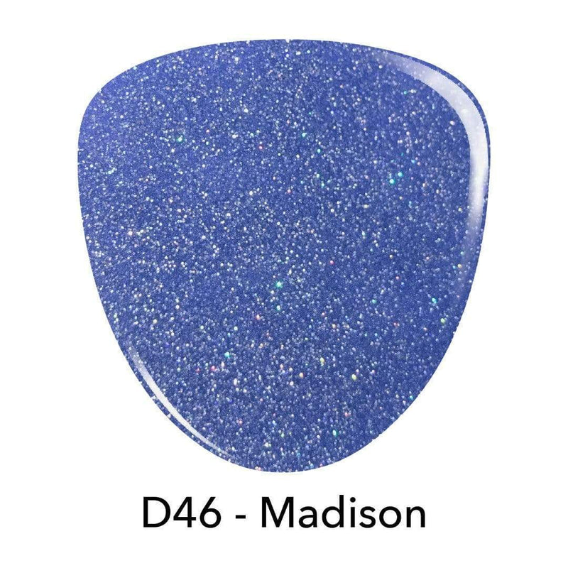 D46 Madison Blue Glitter Dip Powder