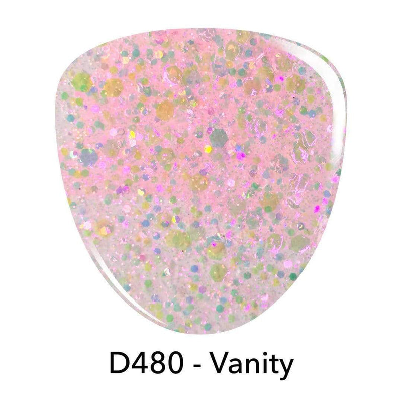 D480 Vanity Pink Glitter Dip Powder