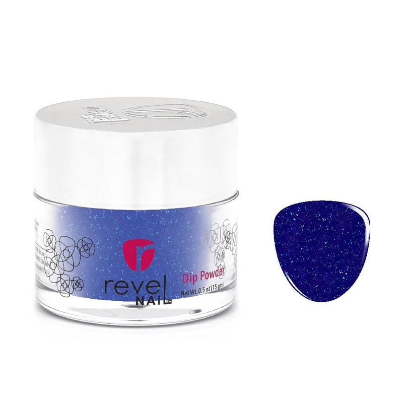 D494 Bedazzle Blue Glitter Dip Powder