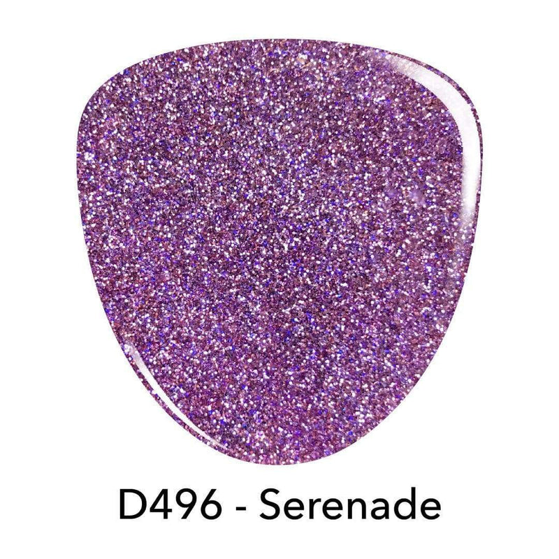 D496 Serenade Pink Glitter Dip Powder