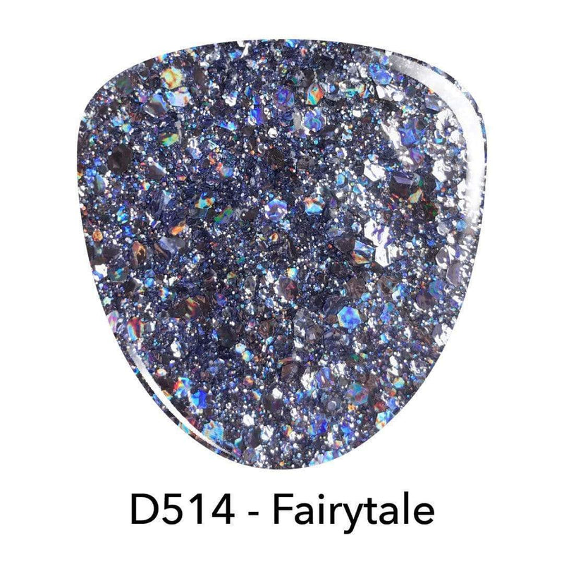 D514 Fairytale Purple Glitter Dip Powder